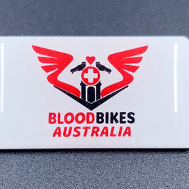 BloodBikes Australia badge - single front view