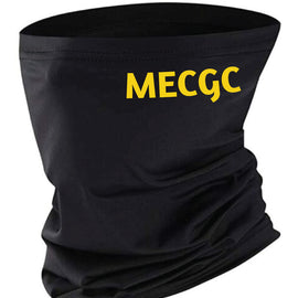 Black snood with mecgc letters 
