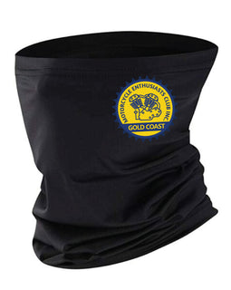 Black snood with logo