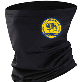 Black snood with logo