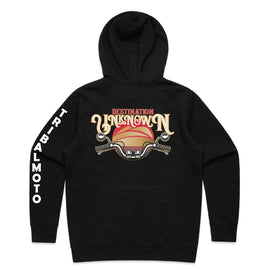 hoodie back black destination unknown