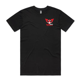 BloodBikes Australia mens tee - logo on front pocket